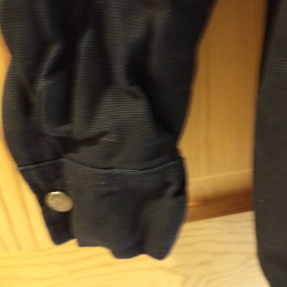 Men's WRANGLER Navy Workwear Snap Front Jacket with Grey Hood - Size: XL - Picture 5 of 9